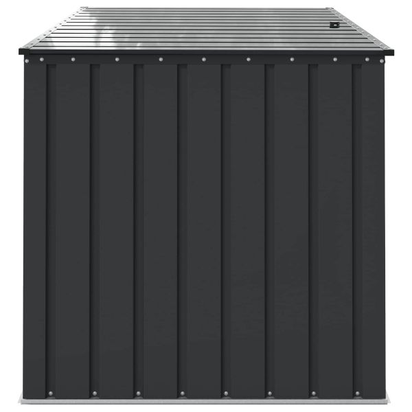 Кутия за съхранение в градината Черно 151,5 x 107 x 100 см