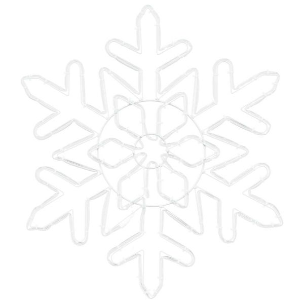 Коледна снежинка Синьо 55.5 x 55.5 x 0.75 см ПВЦ