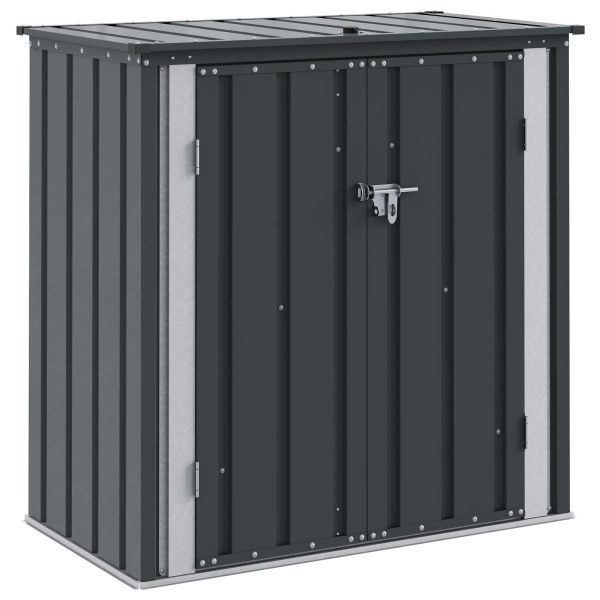 Кутия за съхранение в градината Черно 101,5 x 57 x 100,5 см