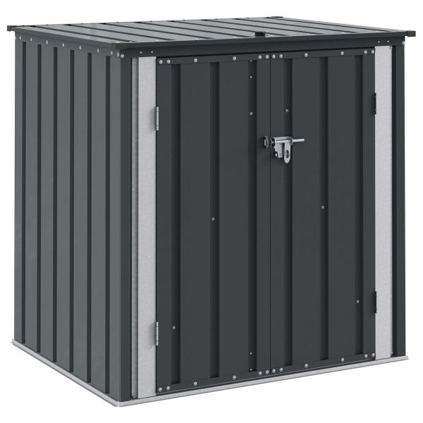 Кутия за съхранение в градината Черно 101,5 x 82 x 100 см