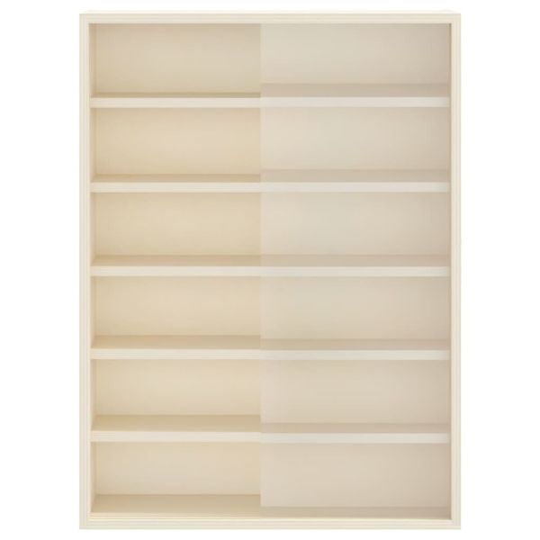 Стена дисплей кутия с рафт Бежово 40 x 8,5 x 54 см Шперплат