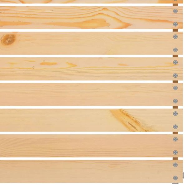Градински 2-местен диван, борово дърво масив