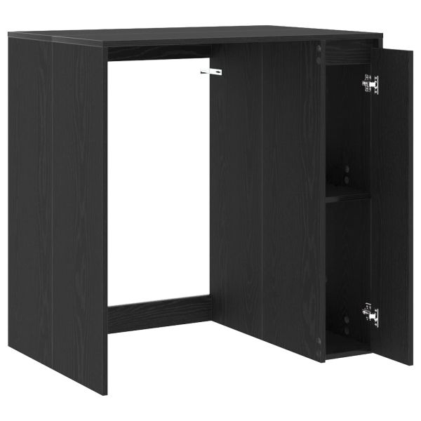 Шкаф за пералня Черния дъб 87 x 60 x 89 см Инженерна дървесина
