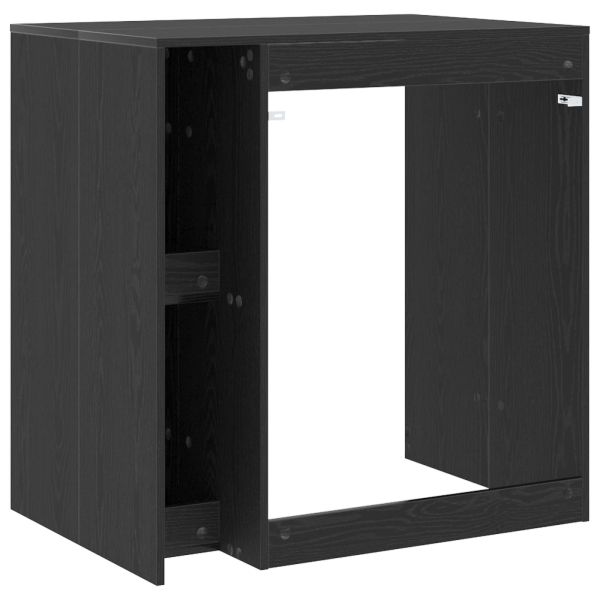 Шкаф за пералня Черния дъб 87 x 60 x 89 см Инженерна дървесина