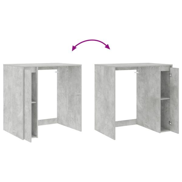 Шкаф за пералня Бетонно 87 x 60 x 89 см Инженерна дървесина