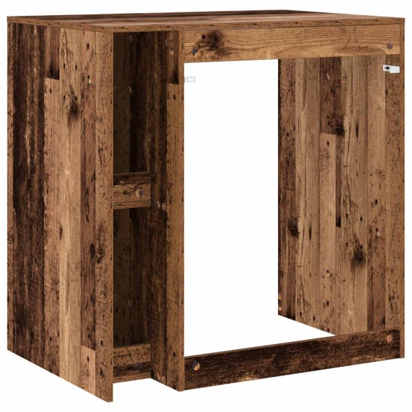 Шкаф за пералня Старо дърво 87 x 60 x 89 см Инженерна дървесина