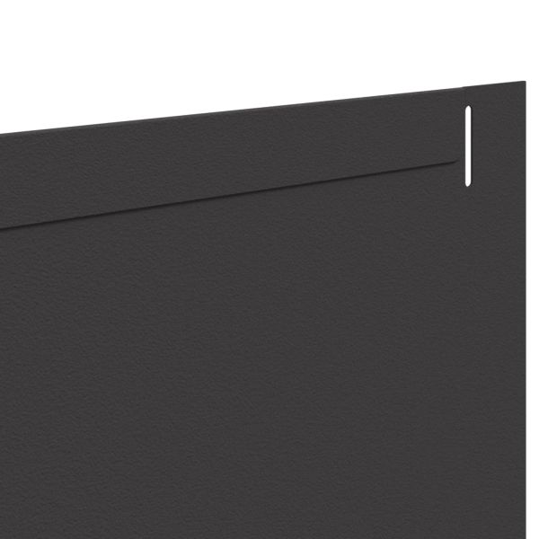 Ограда за трева 10 pcs 102 x 15 x 4 см Стомана Черно