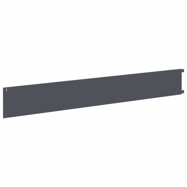 Ограда за трева 30 pcs 102 x 15 x 4 см Стомана Антрацит
