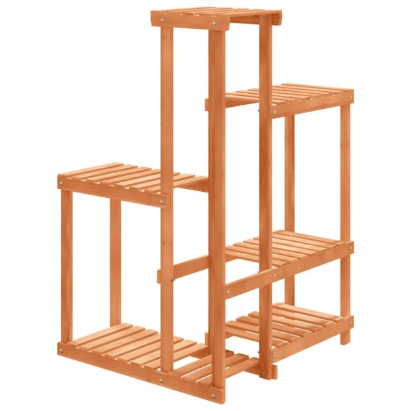 Поставка за цветя, 62,5x61,5x101,5 см, масивна ела