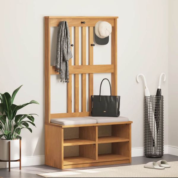 vidaXLL Дърво за антре SANDNES 87x40x159,5 cm масивна дървесина бор