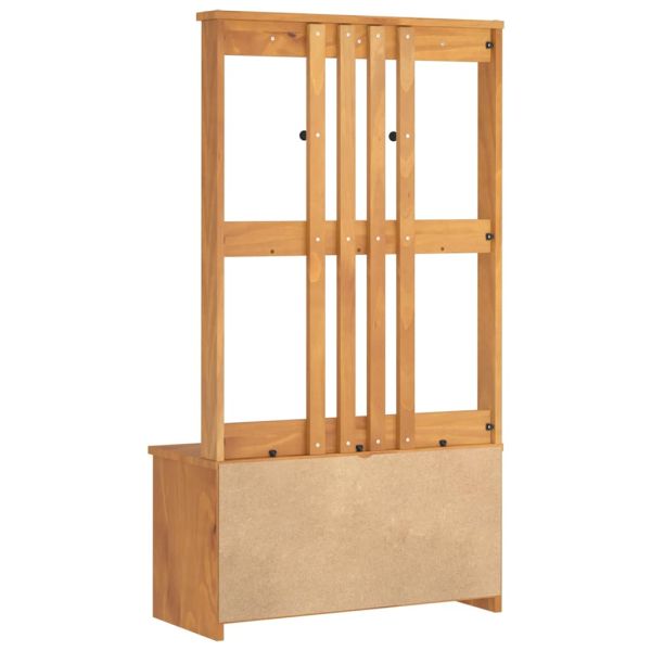 vidaXLL Дърво за антре SANDNES 87x40x159,5 cm масивна дървесина бор
