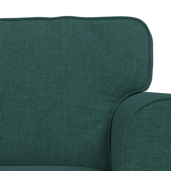 Комплект дивани 2 pcs Тъмен зелен 215 x 82 x 80 см текстил