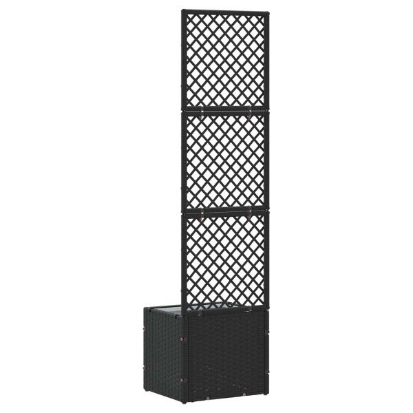 Садово решетъчно саксийно Черен 35 x 30 x 135 см Метал
