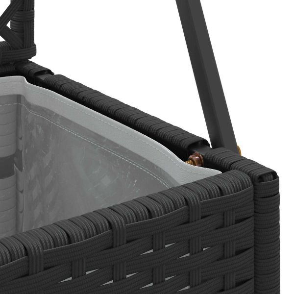 Садово решетъчно саксийно Черен 105 x 30 x 170 см Метал