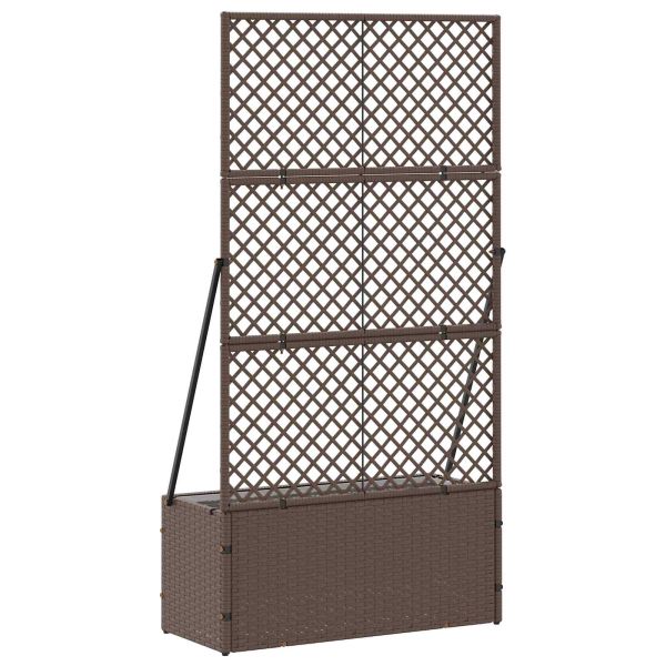 Садово решетъчно саксийно Кафяво 70 x 30 x 135 cm Метал