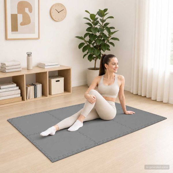 Мокети 24 pcs Сиво 8,64 m² EVA Пяна