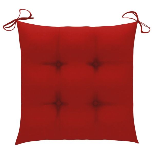 Сгъваеми столове 2 бр. с възглавници от масивна акациева дървесина