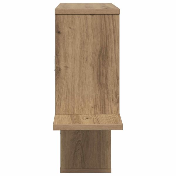 Стенен рафт Дъб артизан 122 x 18 x 60 см Инженерна дървесина