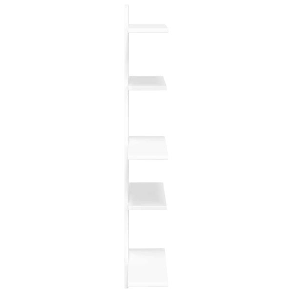 Плаваща стена Бяло 48,5 x 15 x 101 см Инженерна дървесина