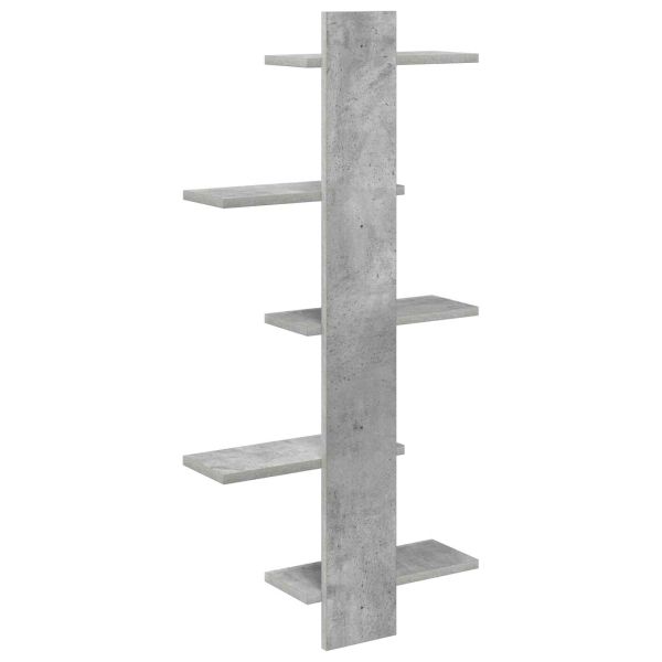 Плаваща стена Бетонно сиво 48,5 x 15 x 101 см