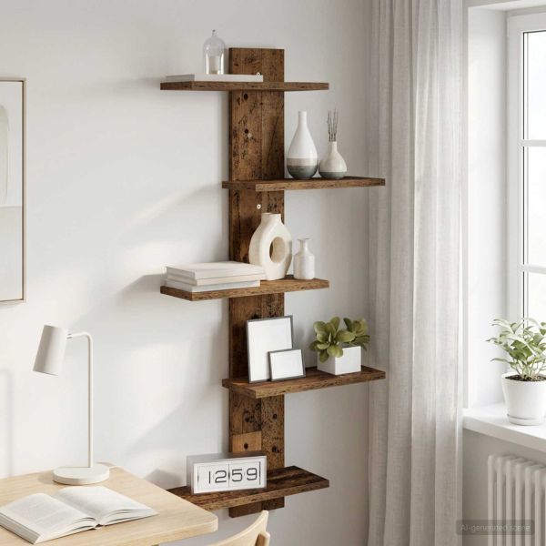 Плаваща стена Старо дърво 48,5 x 15 x 101 см