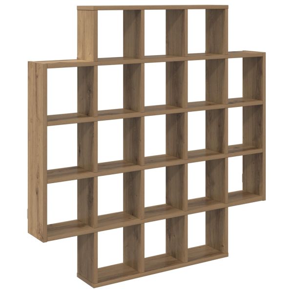 Стенен рафт Дъб артизан 100 x 13 x 100 см Инженерна дървесина
