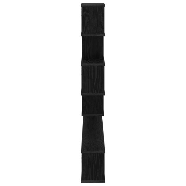 Стенно монтирано телевизионно рафтче Черен дъб 160 x 15 x 94 см