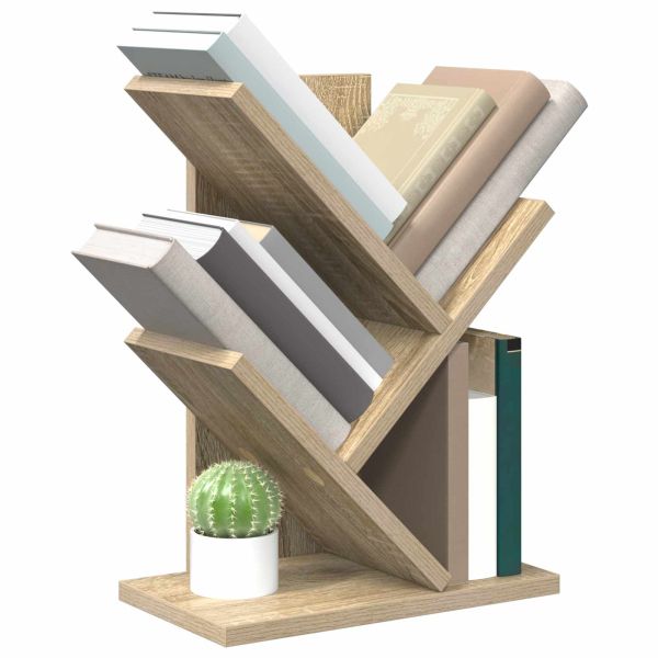 Дървена библиотека 3-тирe 30 x 18 x 40 см Инженерна дървесина
