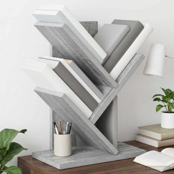 Дървена библиотека 3-тирe 30 x 18 x 40 см Инженерна дървесина