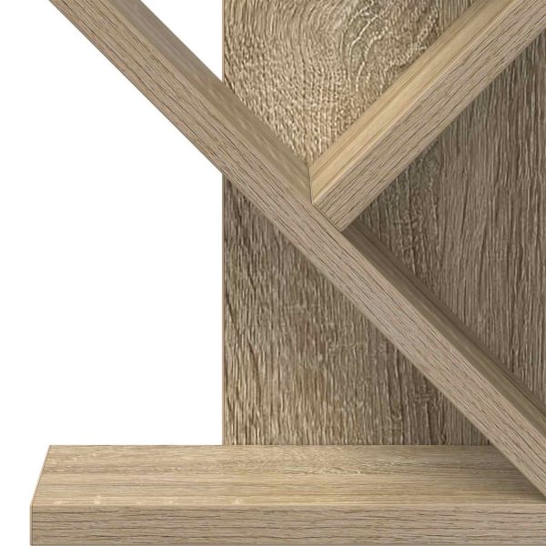 Дървена библиотека 3-тирe 30 x 18 x 48 см Инженерна дървесина