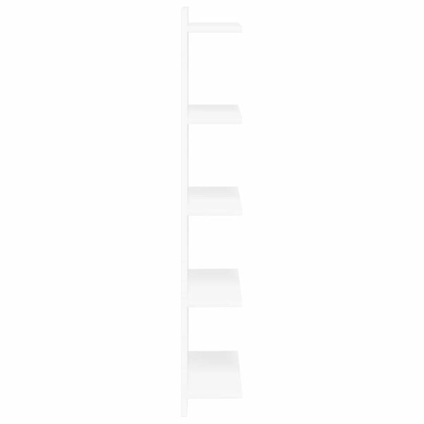 Стенен рафт Бяло 30 x 15 x 100 см Инженерна дървесина