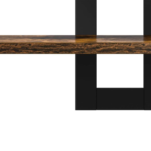 Плаващи рафтове Опушен дъб 40 x 15 x 40 см Инженерна дървесина