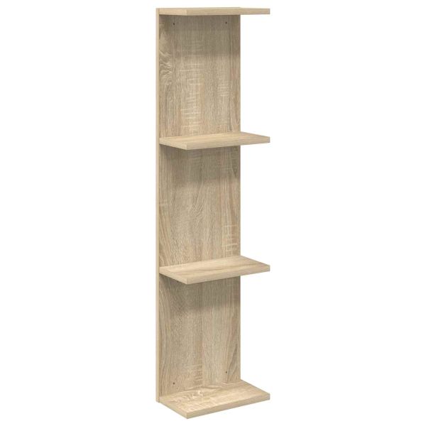 Стенен рафт Дъб сонома 22 x 15 x 100 см Инженерна дървесина