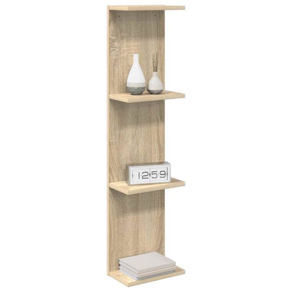Стенен рафт Дъб сонома 22 x 15 x 100 см Инженерна дървесина