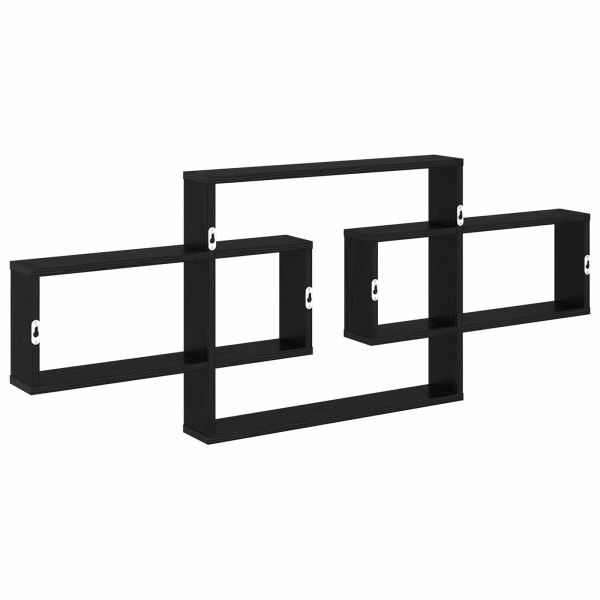 Стенен рафт Черен дъб 130 x 10 x 50 см Инженерна дървесина