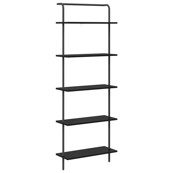 Рафт за книги 5 нива 60 x 24 x 168 см Инженерна дървесина