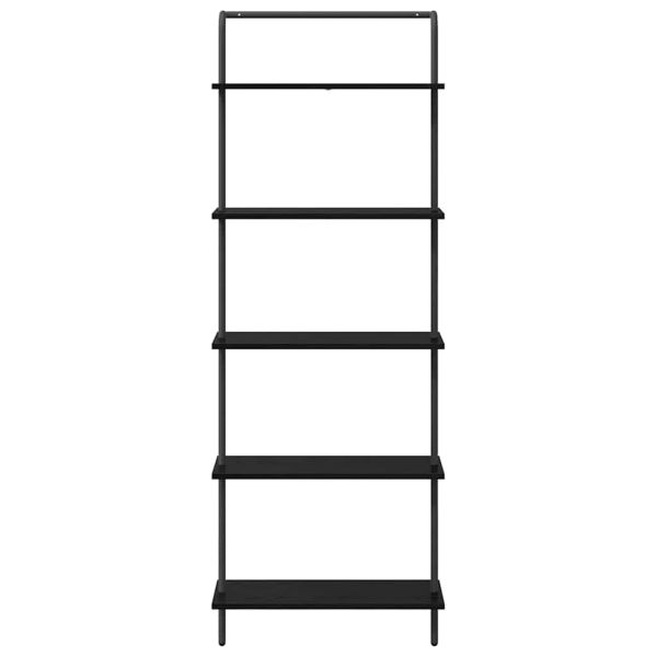 Рафт за книги 5 нива 60 x 24 x 168 см Инженерна дървесина