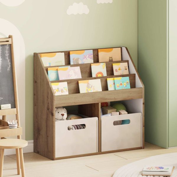 Детска рафт за книги със съхранение Дъб 72,5 x 29,5 x 69 см