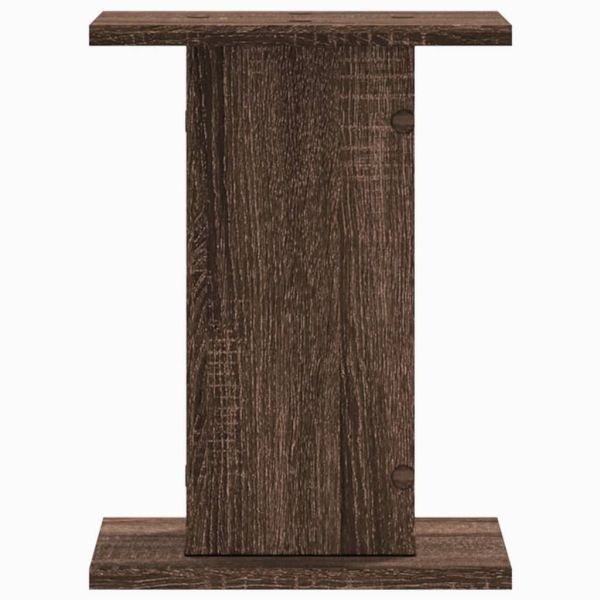 Стойки за тонколони 2 бр кафяв дъб 30x30x40 см инженерно дърво