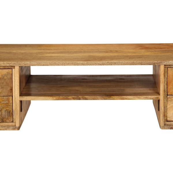 Писалище, мангово дърво масив, 115x47x76 см