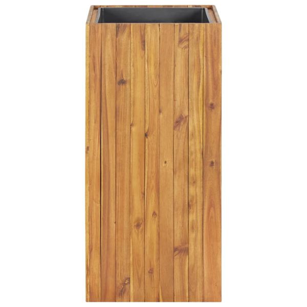 Градинска повдигната леха 43,5x43,5x90 см акация масив