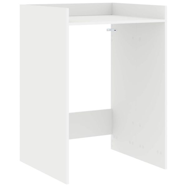 Шкаф за пералня Бяло 67,5 x 62 x 97 см Инженерна дървесина