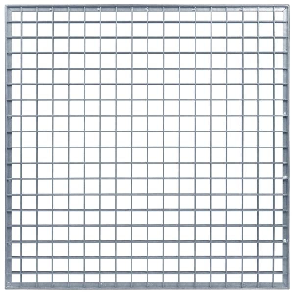 Решетка Сребрист 60 x 60 x 2 cm Горещо поцинкована стомана