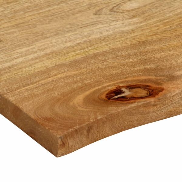 Плот за маса, жив ръб, 110x80x2,5 см, масивно дърво манго
