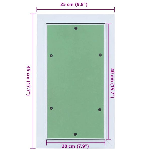 Достъпен панел Зелен и сребърен 25 x 45 см