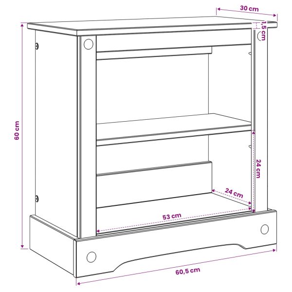 Стойка за аквариум CORONA Кафяво 60,5 x 30 x 60 см 150 кг