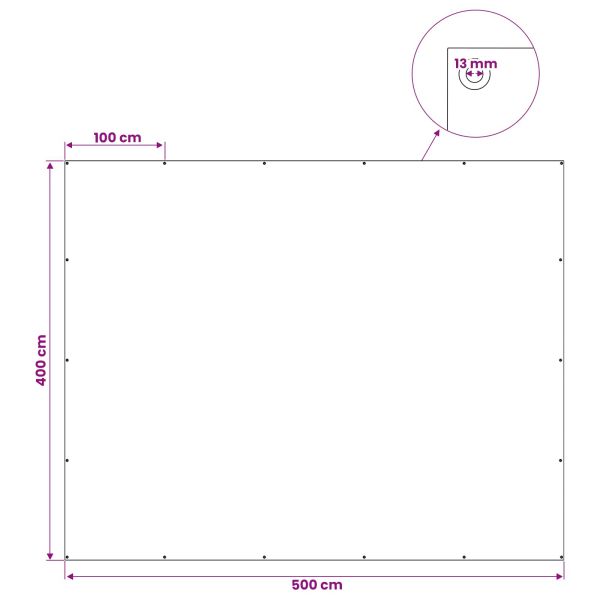 Платно с детайли Светлосиво 4 x 5 м 90 г / м² ПЕ