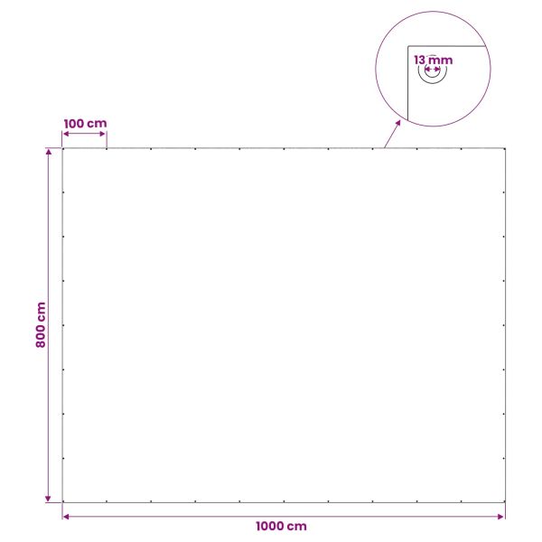 Платно с детайли Светлосиво 8 x 10 м 90 г / м² ПЕ