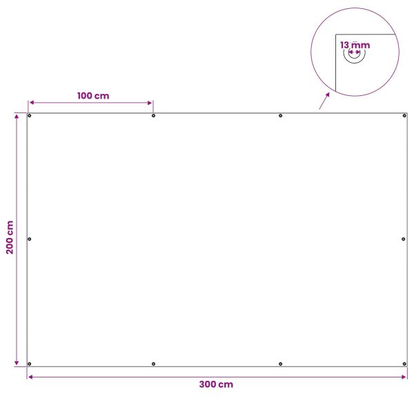 Платно с детайли Светлосиво 2 x 3 м 260 гсм ПЕ