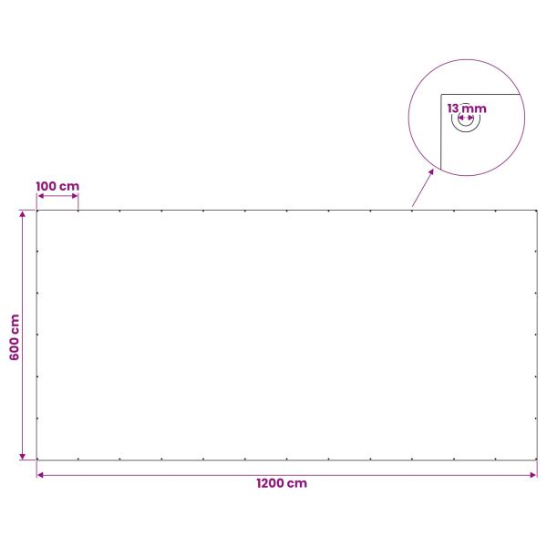 Платно с детайли Светлосиво 6 x 12 м 260 гсм ПЕ